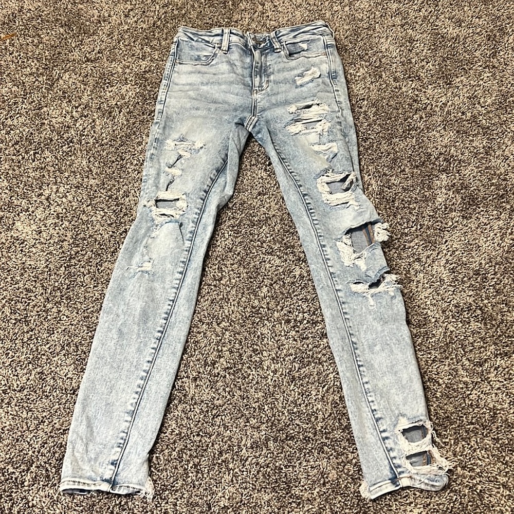 American Eagle ripped jeans